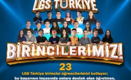 EĞİTİM ŞEHRİ GAZİANTEP’TEN LGS’DE DEV BAŞARI: 23 ÖĞRENCİ TÜRKİYE BİRİNCİSİ