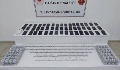 GAZİANTEP’TE 1.3 MİLYONLUK KAÇAK MALZEME ELE GEÇİRİLDİ