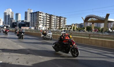 BAŞKAN TAHMAZOĞLU VE TÜRK CHOPPER GAZİLER İÇİN TURLADI 