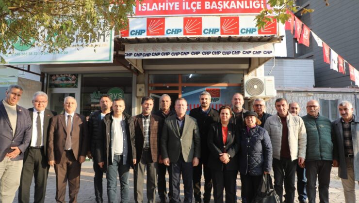 NİZİP BELEDİYE BAŞKANI CHP İLÇE TEŞKILATINI ZİYARET ETTİ