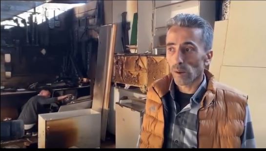 MARANGOZ ATÖLYESİNDE YANGIN